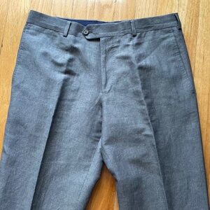 $720. LANVIN TAILORED LINEN BLEND PANTS SIZE 30, M/ITALY NEVER WORN CONDITION